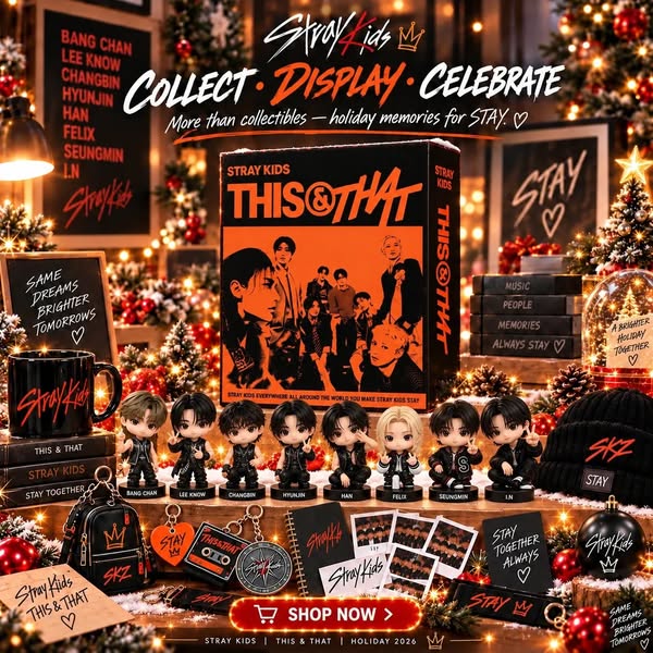 Official Stray Kids 2026 Holiday Advent Calendar 24 Days of Surprises · Collector Edition