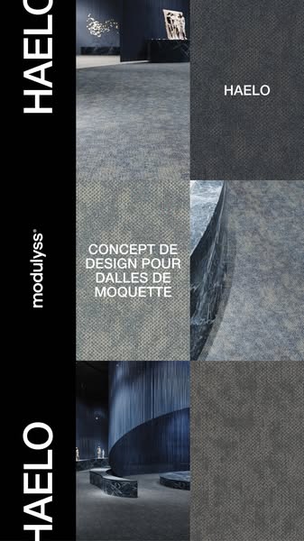 Des dalles de moquette qui changent avec la lumière