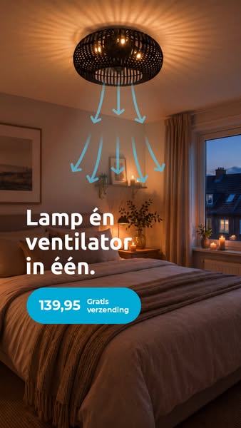 Lamp én ventilator in één