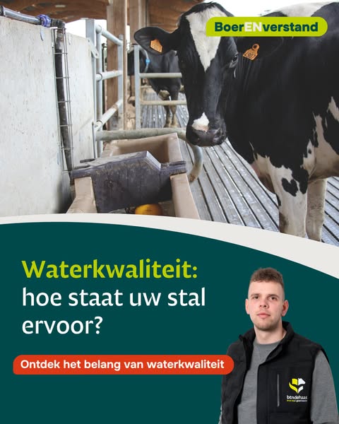 Hoe schoon is het water wat uw koeien drinken?