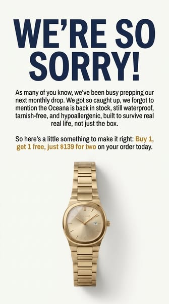 Buy Gold Watch for Women – Oceana