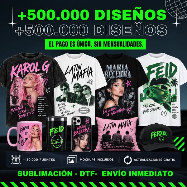 +500.000 diseños con pago único