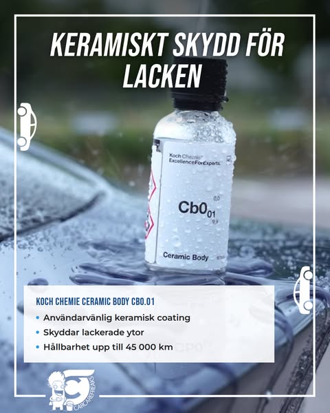 Keramiskt skydd för lacken