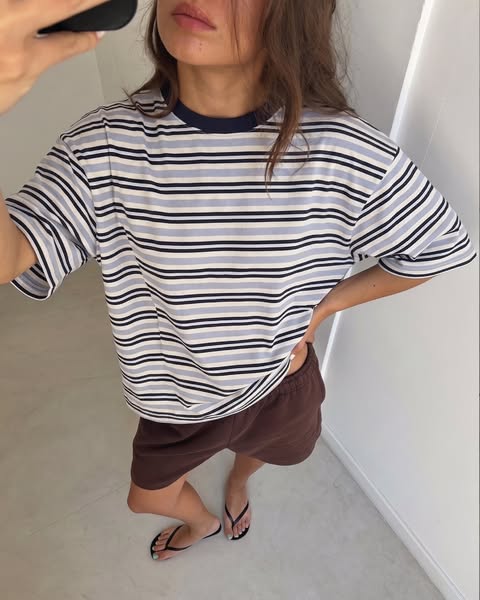 STRIPED T-SHIRT BLUE - STUDIOS TC