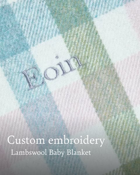 Personalise your baby throw