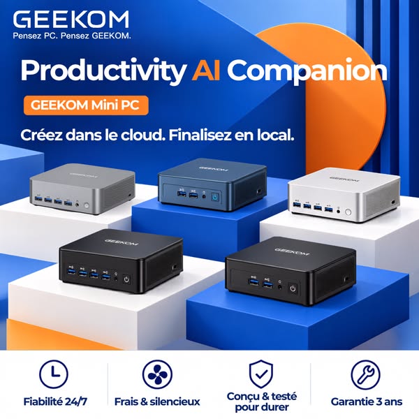 GEEKOM AI PC : Booster de Productivité IA Pro
