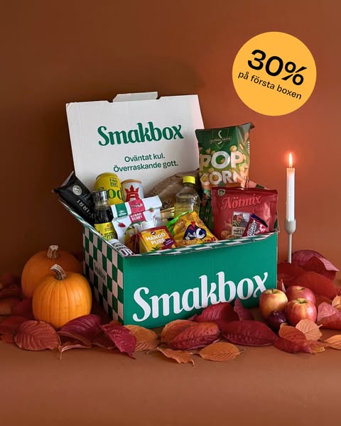 SMAKA30 ger dig 30% rabatt!