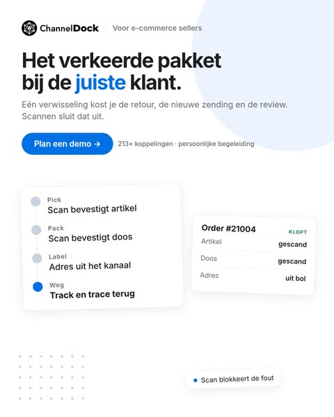 Het verkeerde pakket bij de juiste klant.