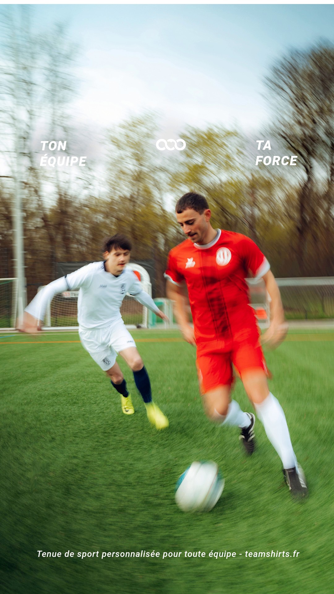 40% sur votre tenue de foot personnalisée