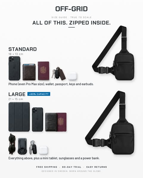 Buy One Sling Bag, Get One FREE