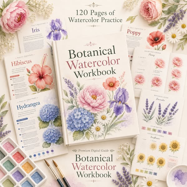 Paint Beautiful Watercolor Flowers Step by Step