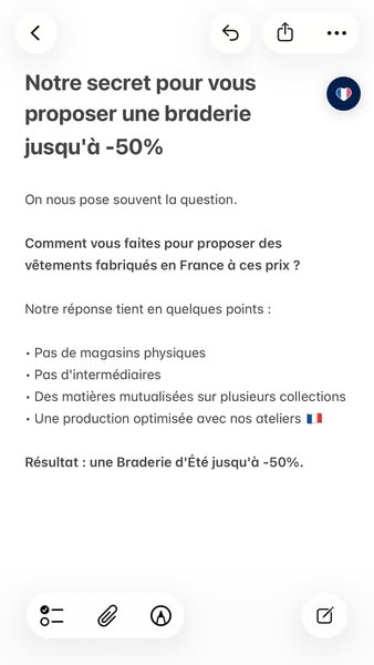 Braderie d'été jusqu'à -50%