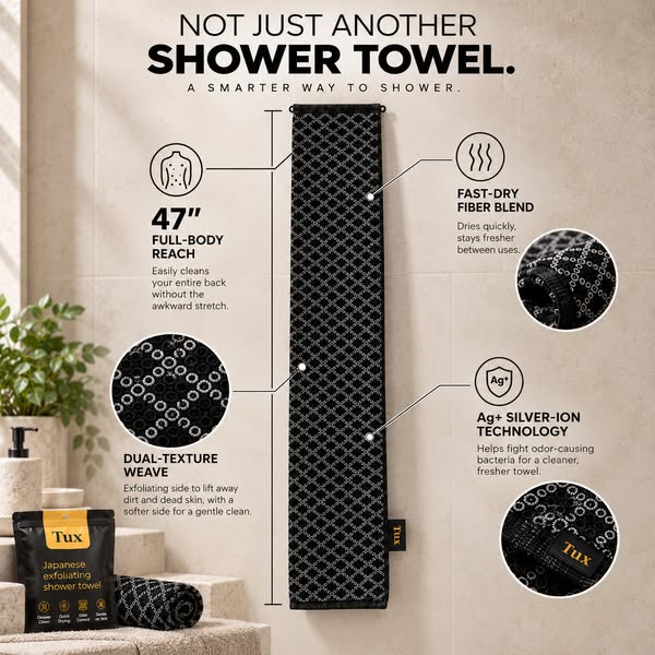 Tux Shower Towel