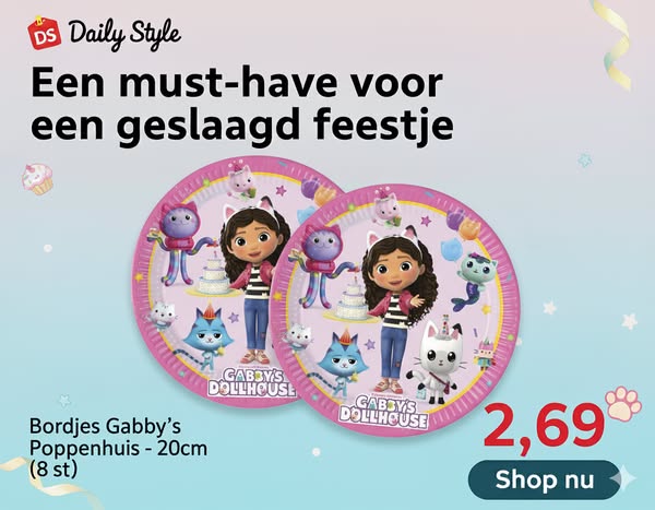Snel geleverd, klaar voor het feestje!
