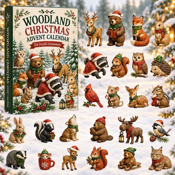 24 Woodland Animal Surprises To Count Down