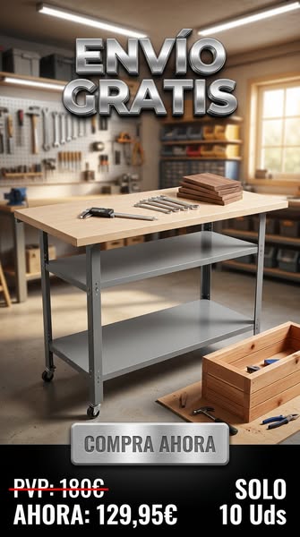 Mesa de Trabajo Metálica