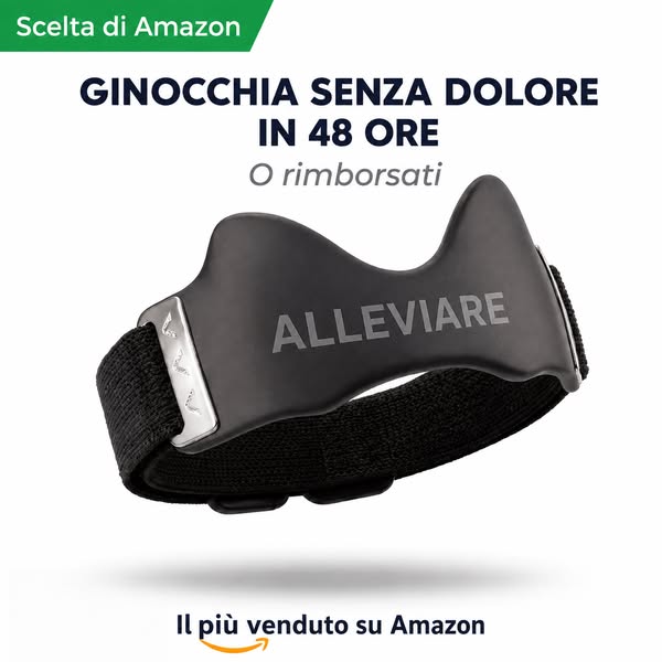 Agisce in modo mirato sul dolore, senza comprimere tutto il ginocchio Spedizione gratuita