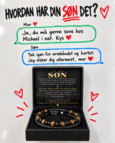 50% RABAT | Til sønnen som altid er “okay”