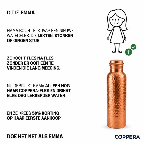DUO-AANBIEDING – 50% KORTING | Levenslange garantie • Gratis verzending in Nederland • 99,88% zuiver koperen waterfle