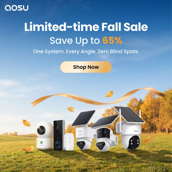 aosu Smart Security for Peace of Mind – Up to 65% OFF