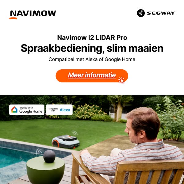 Navimow i2 LiDAR Pro — gratis garage