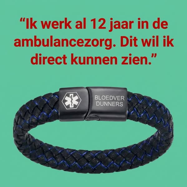 Deze armband kan een leven redden.