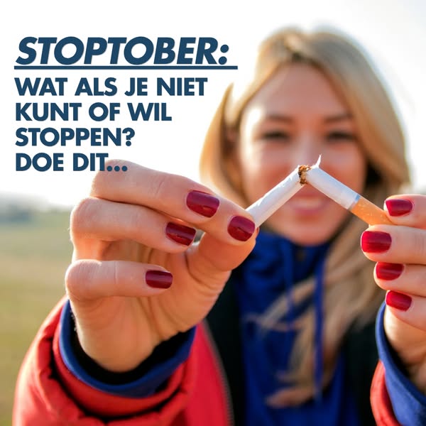 Stoptober. Wat als het mislukt? Of je niet wil stoppen?