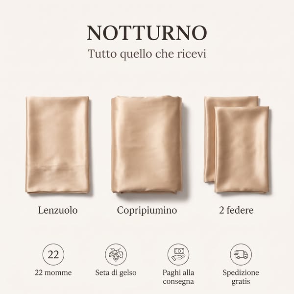 Set completo in seta a 70€