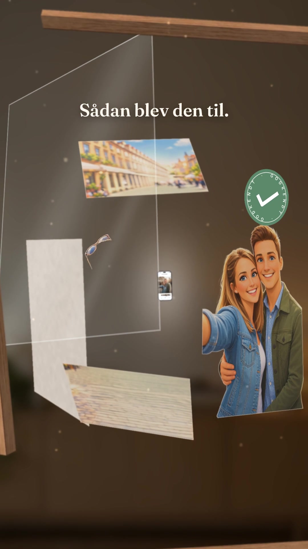 Selfien som plakat på væggen