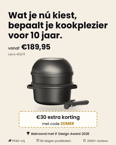 Nooit meer een rommelige pannenlade!