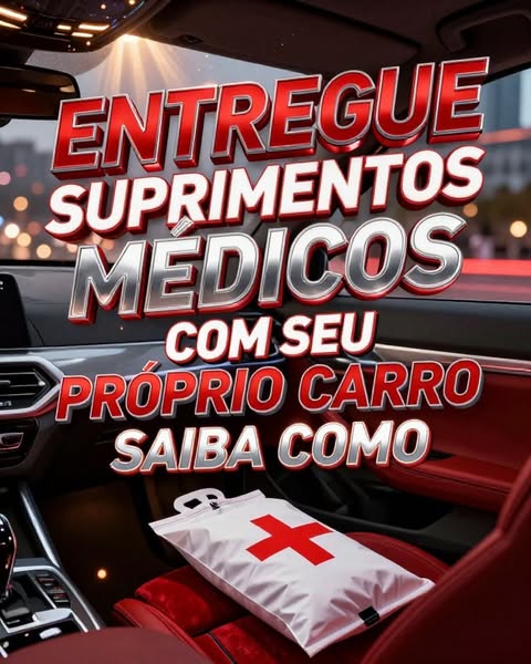 Guia para entregar suprimentos médicos com carro próprio