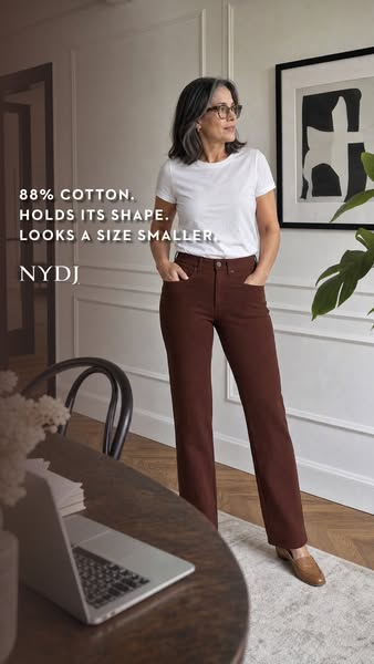 Marilyn Straight Pants Sculpt-Her™ Collection | Chocolate Fondant