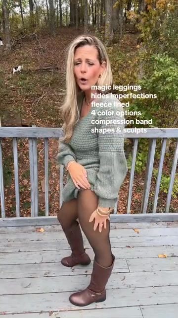 [Winter Outfit Ideasv] New Compression Magic Leggings – Fleece-Lined Warmth from XXS to 3XL