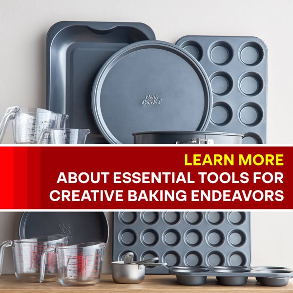 Learn more about essential tools for creative baking endeavors