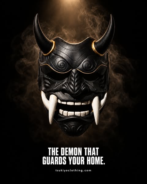 HANNYA MASK BLACK // 般若