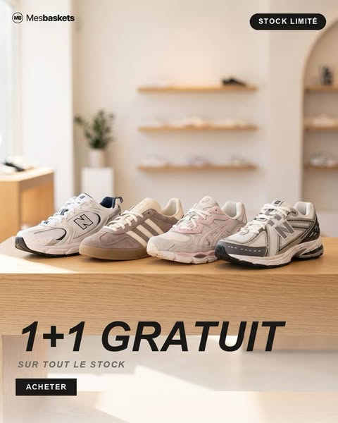 ACHETEZ 1 PAIRE, LA 2ÈME EST GRATUITE !