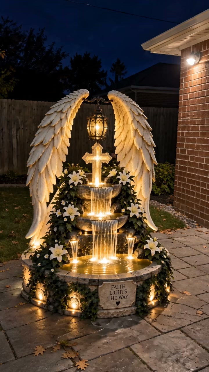 WAIT… Are Those Angel Wings Actually Glowing in the Garden?!
