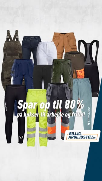 Spar op til 85% på bukser!