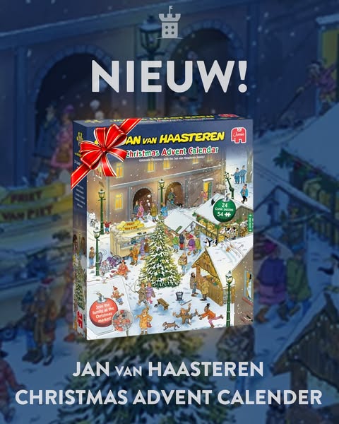 Jan van Haasteren - Adventskalender 2026 Puzzel (24 x 54 stukjes) - kopen bij Spellenrijk.nl