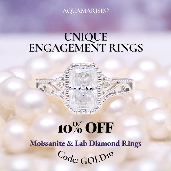 10% Off Moissanite & Lab Diamond Rings