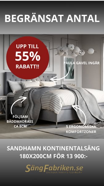 Sandhamn Kontinentalsäng: Endast 13 900