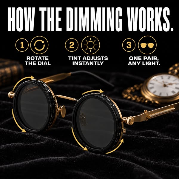 Adjustable Dimming Sunglasses