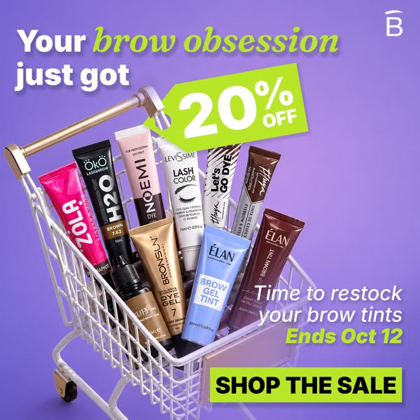 20% OFF Brow dye & tint