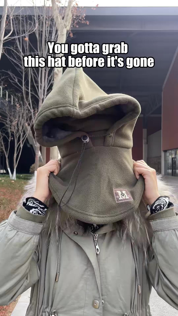Fleece Double Layer Integrated Hat