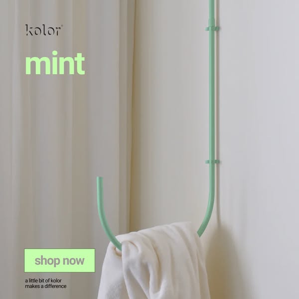 soft mint accents designed for clean and modern interiors. discover the latest trend products by kolor.