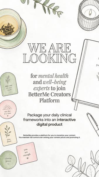 Launch your online business with BetterMe Creator Platform now!