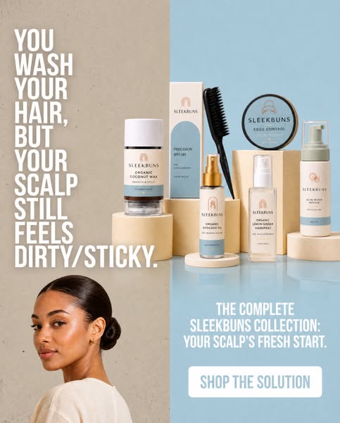 A Sleek Bun That Doesn't Irritate Your Scalp