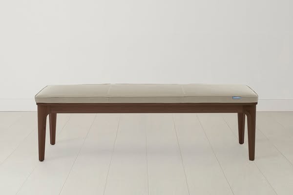 Dining Bench 01, Walnut / Oyster