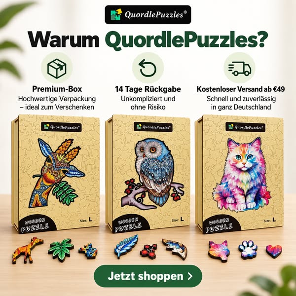 Kleine Puzzles. Große Freude.