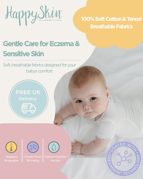 Eczema-Soothing Short Sleeve Bodysuit